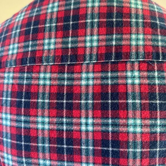 Simply Southern red/blue plaid button down flannel shirt. Medium. - Picture 5 of 6